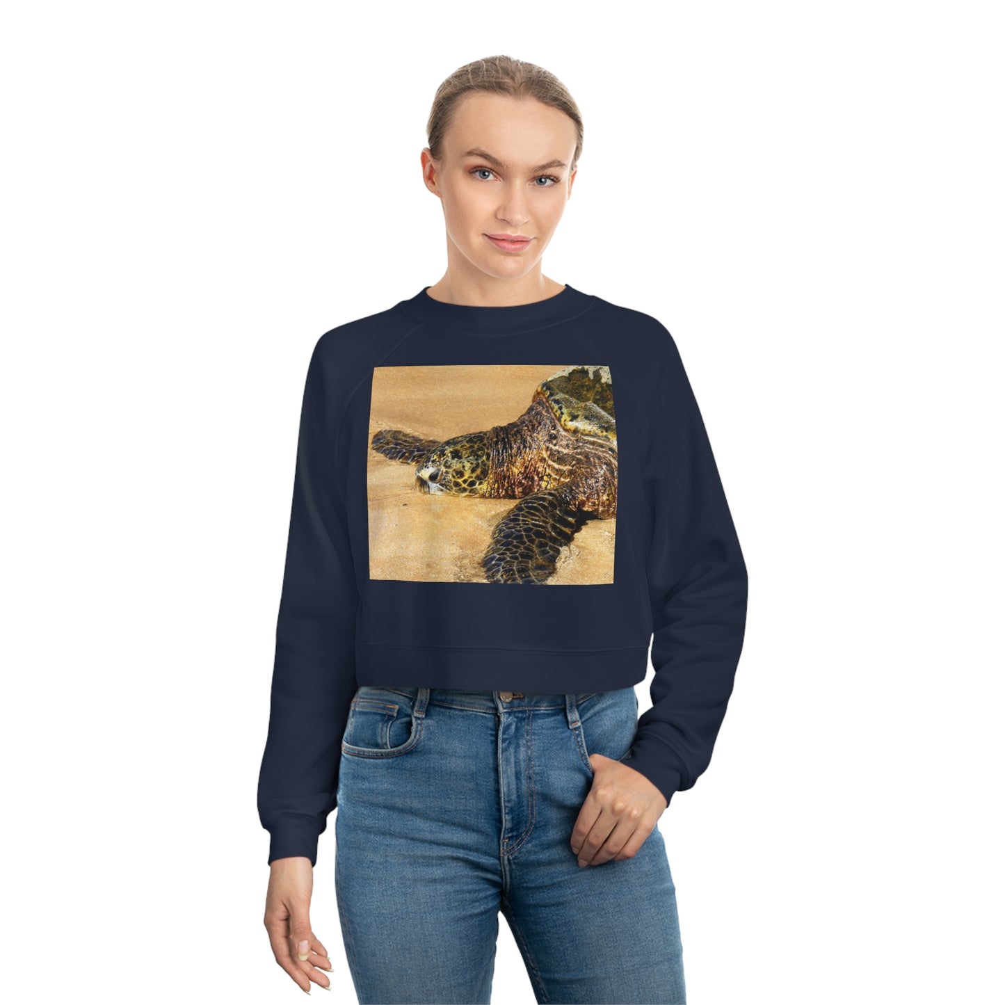 Glistening Journey - Women's Cropped Fleece Pullover - Fry1Productions