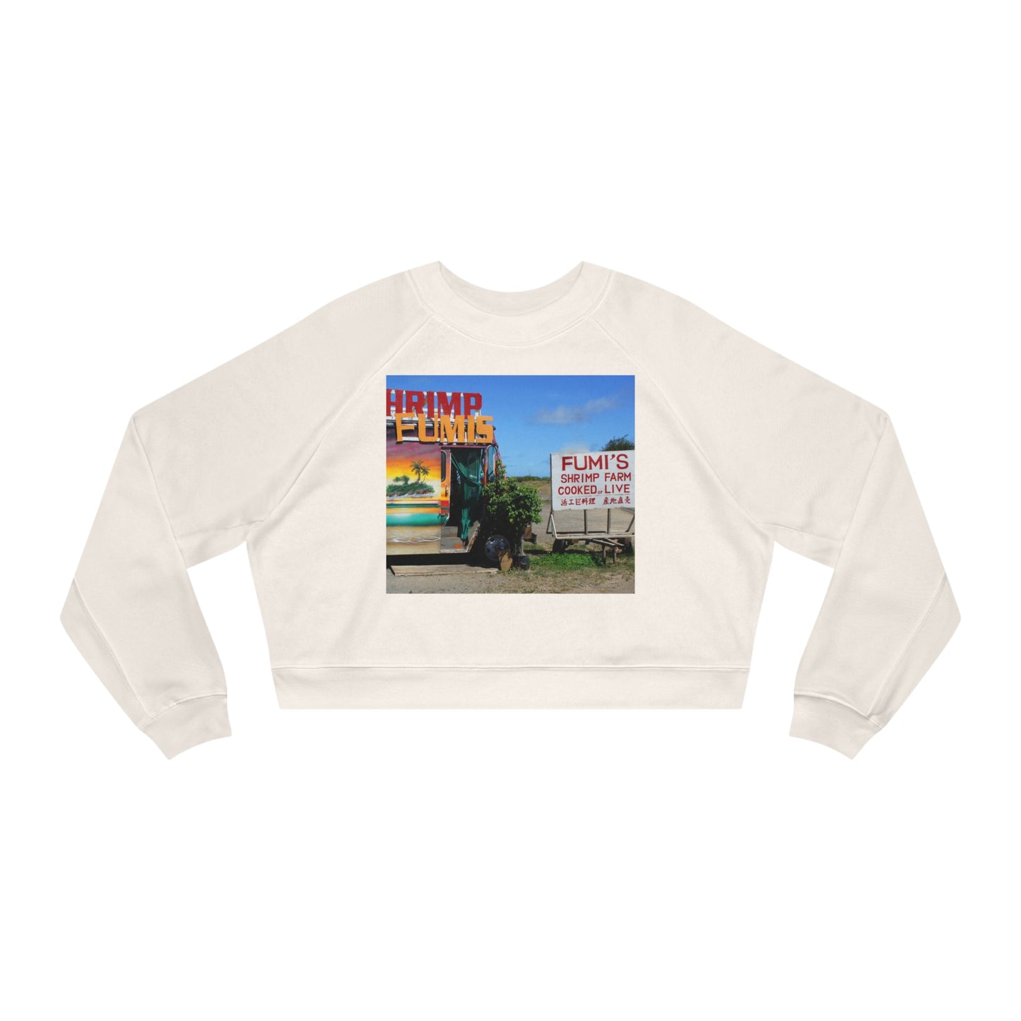 Kaulana Delights - Women's Cropped Fleece Pullover - Fry1Productions