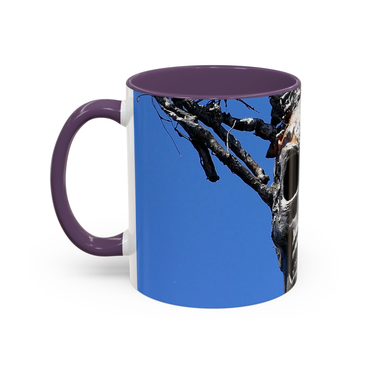 Skull Warrior Stare - Accent Coffee Mug (11, 15oz)