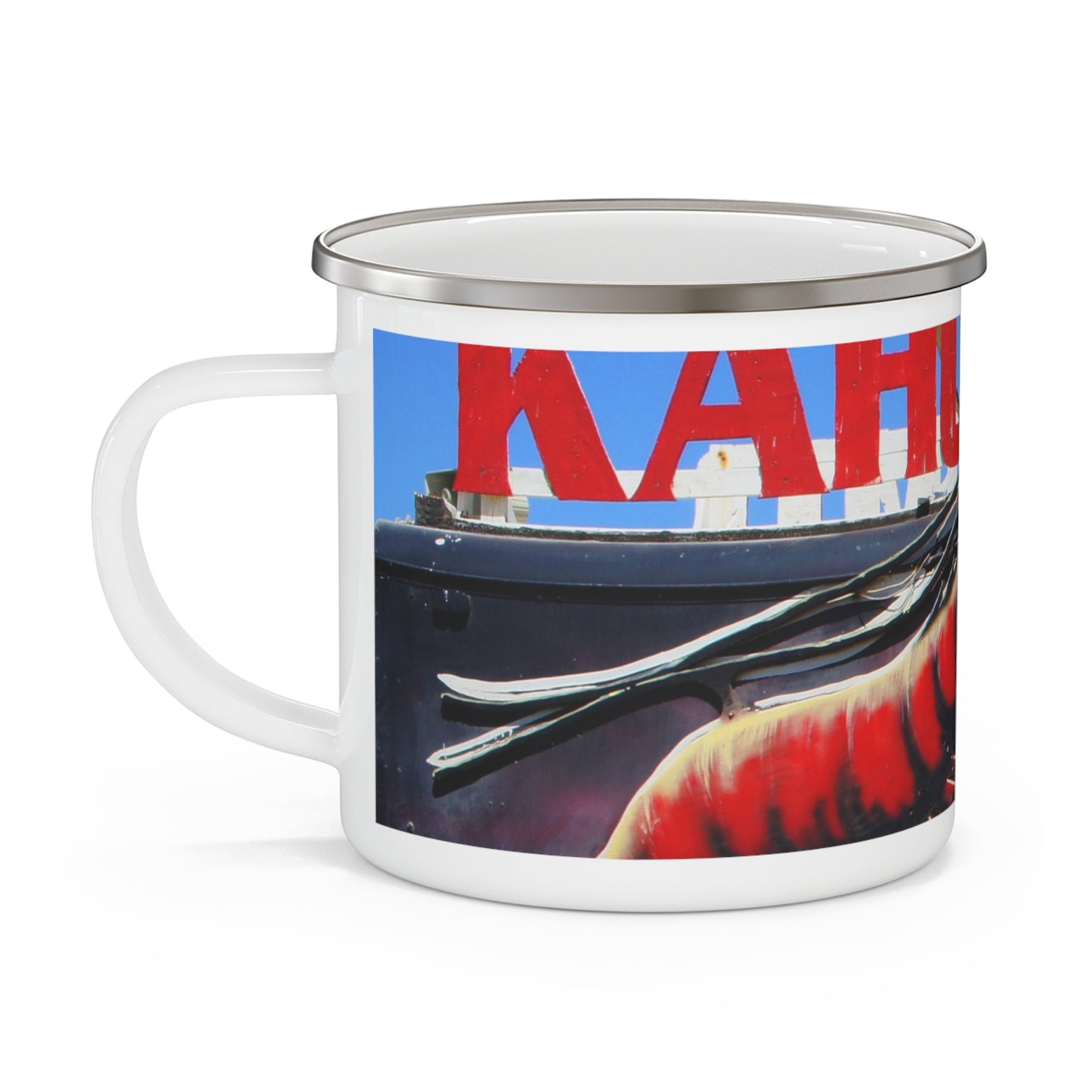Kahuku Kai - Enamel Camping Mug 12oz