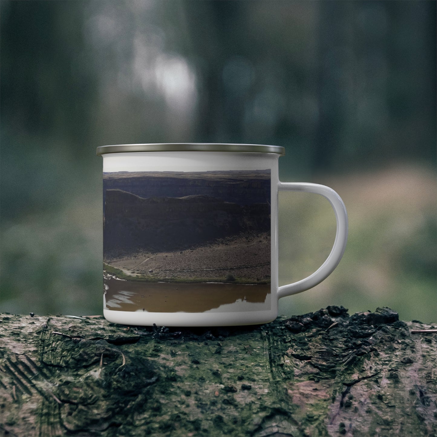 Reminisce of Ancient Thunder - Enamel Camping Mug 12oz