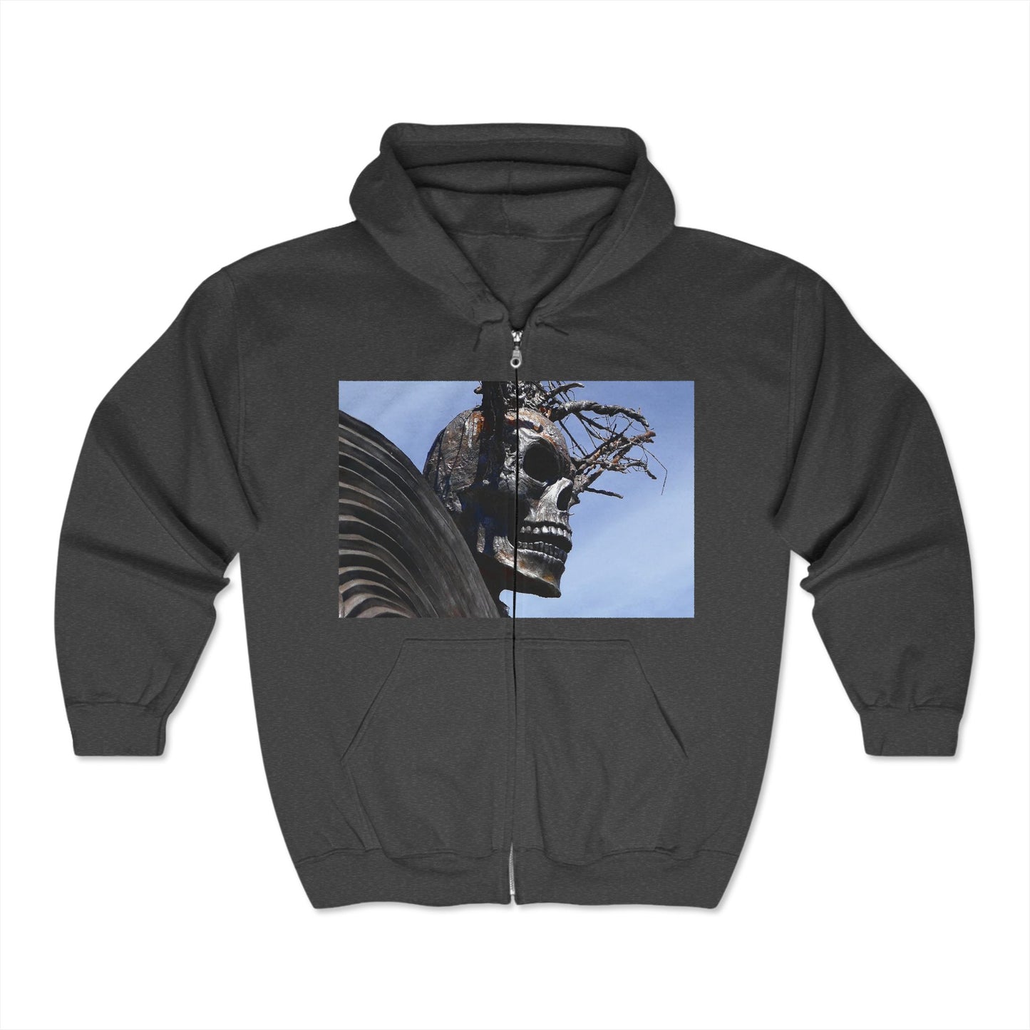 Skull Warrior - Unisex Full Zip Hooded Sweatshirt