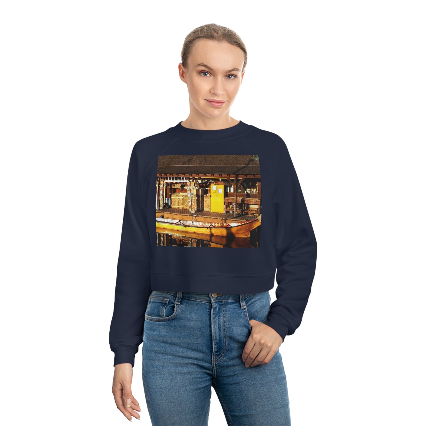 Qil' Bid Awe - Women's Cropped Fleece Pullover - Fry1Productions