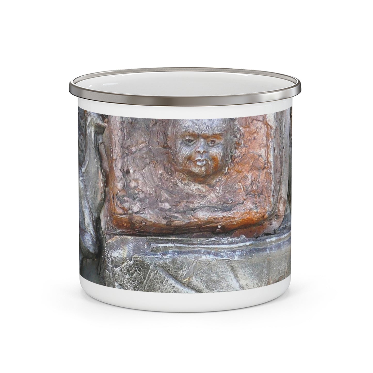 Cosmic Laughter V2 - Enamel Camping Mug 12oz