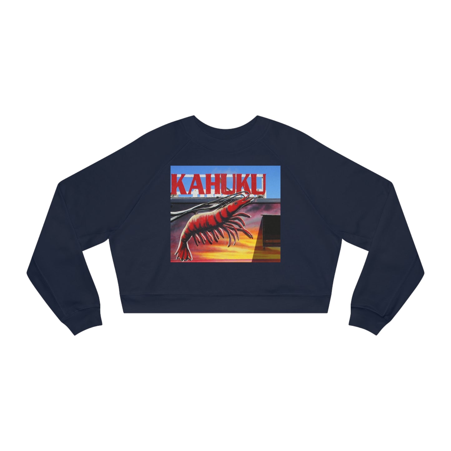 Kahuku Kai - Women's Cropped Fleece Pullover - Fry1Productions