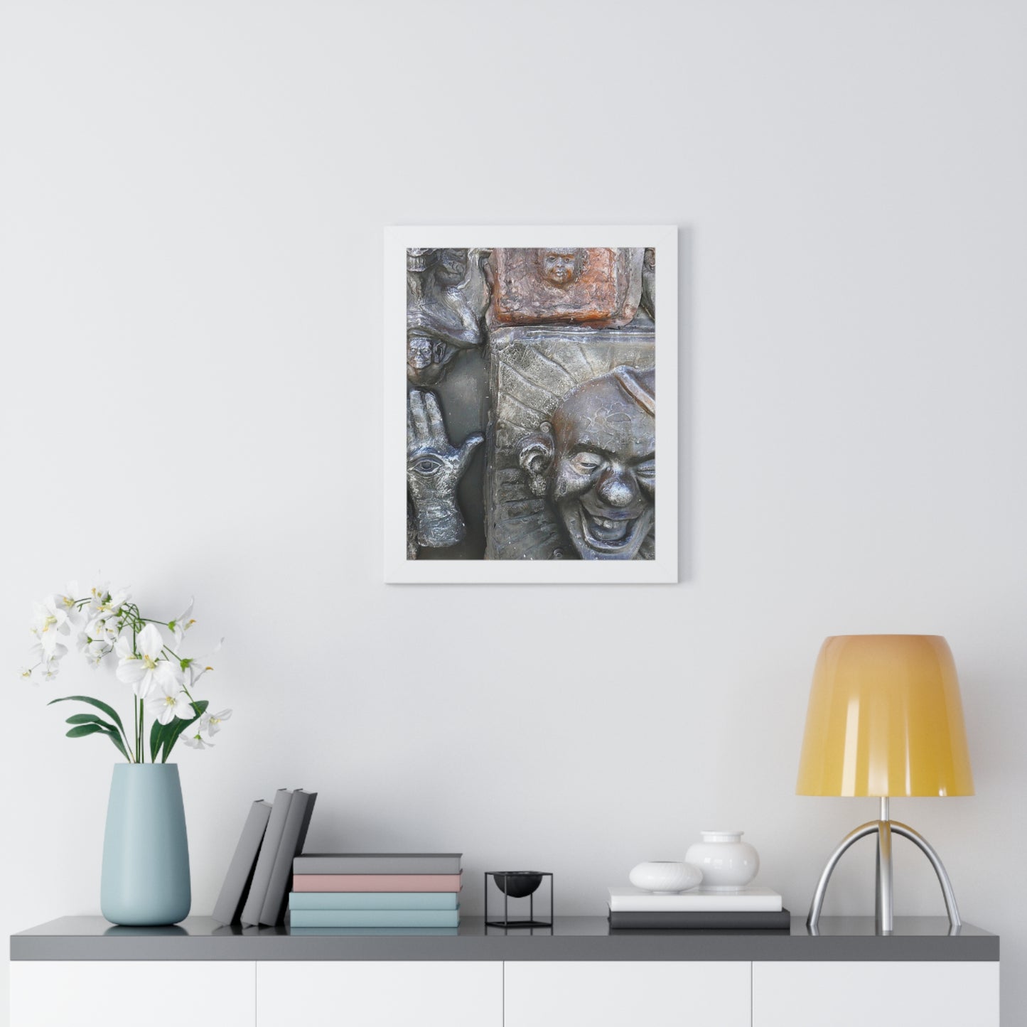 Cosmic Laughter - Framed Vertical Poster