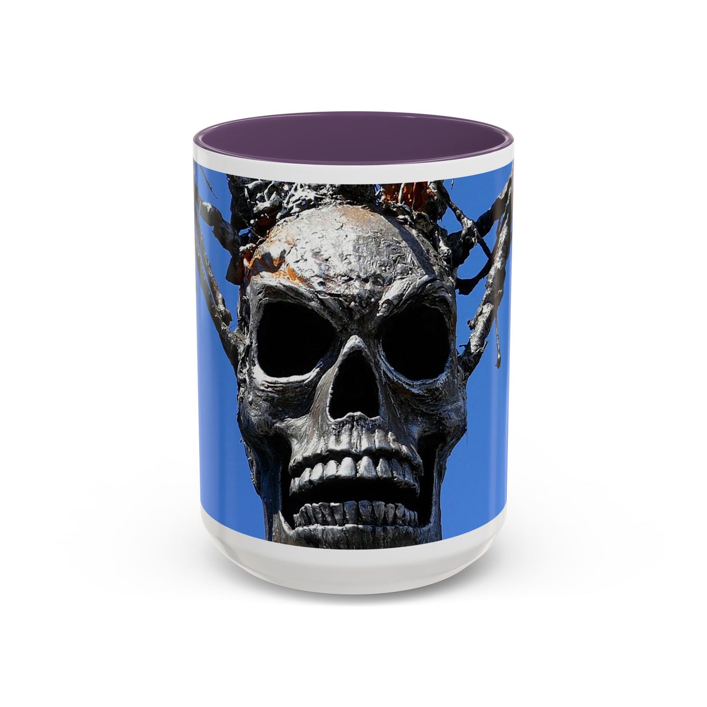 Skull Warrior Stare - Accent Coffee Mug (11, 15oz)