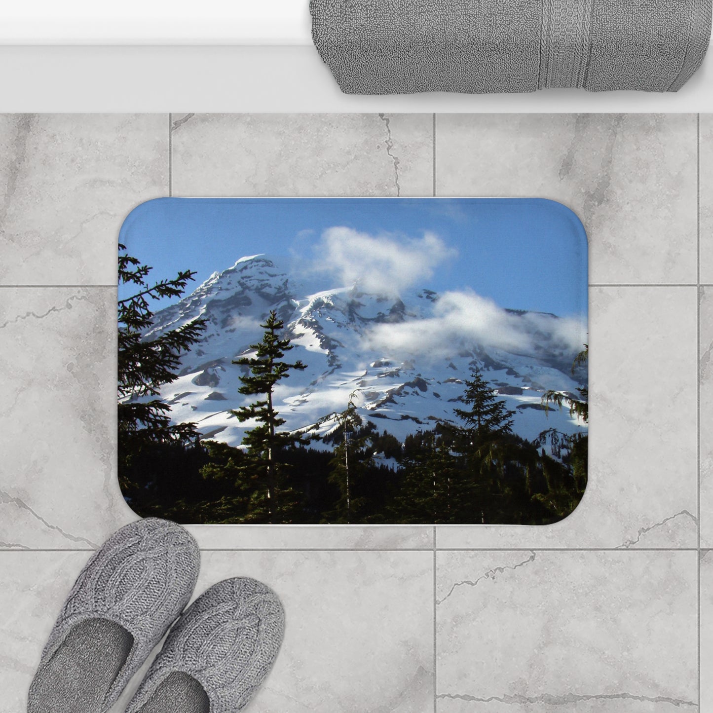 Belay On - Microfiber Bath Mat - Fry1Productions