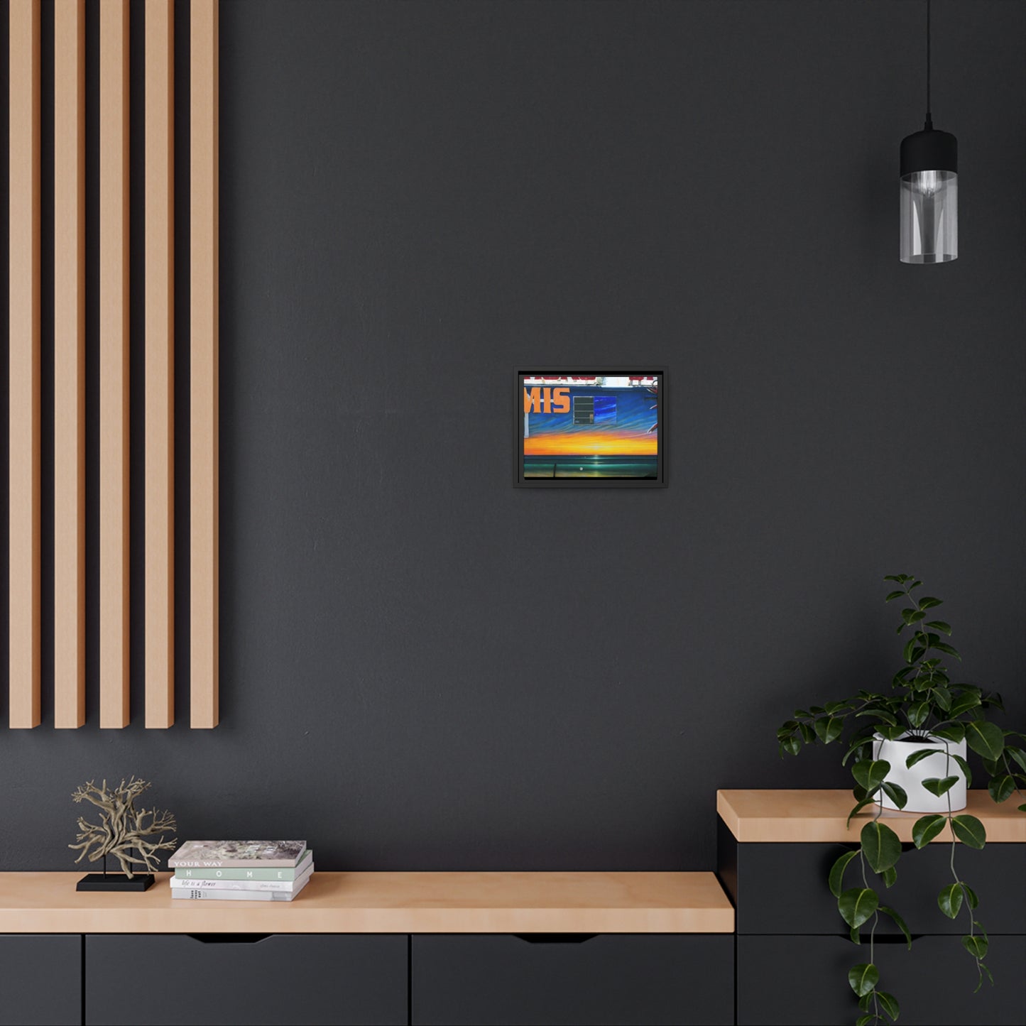 Fumis Aloha - Matte Canvas, Black Frame - Fry1Productions