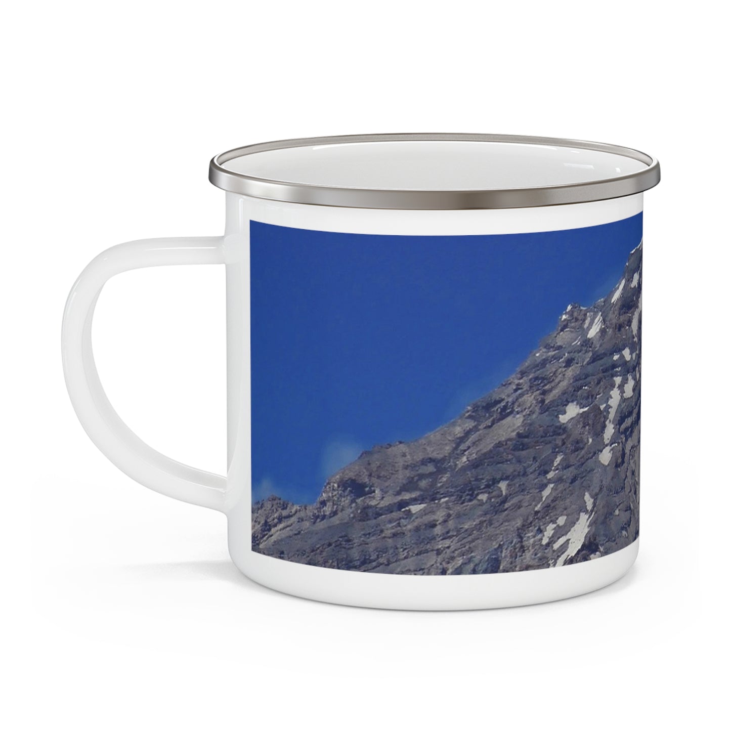 Majestic Mt. Rainier - Enamel Camping Mug 12oz
