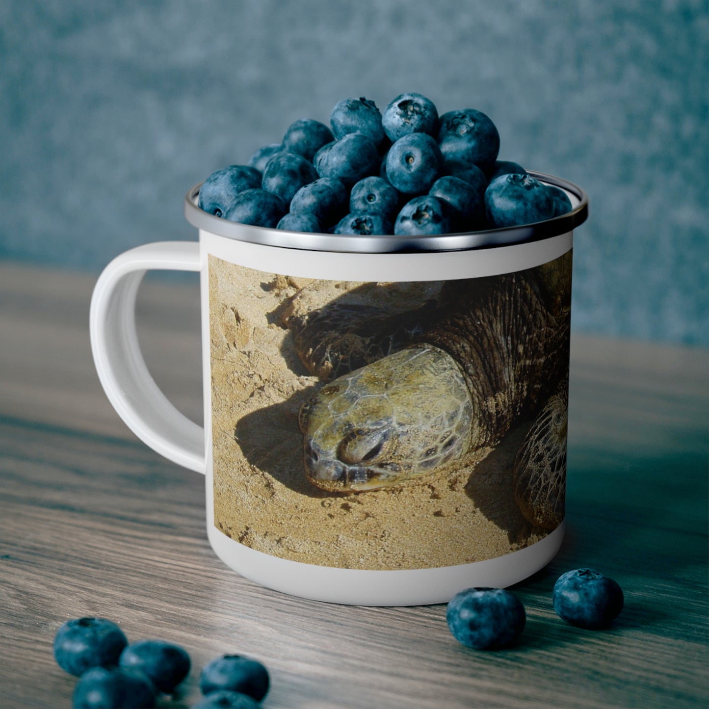 Sandy Turtle - Enamel Camping Mug 12oz