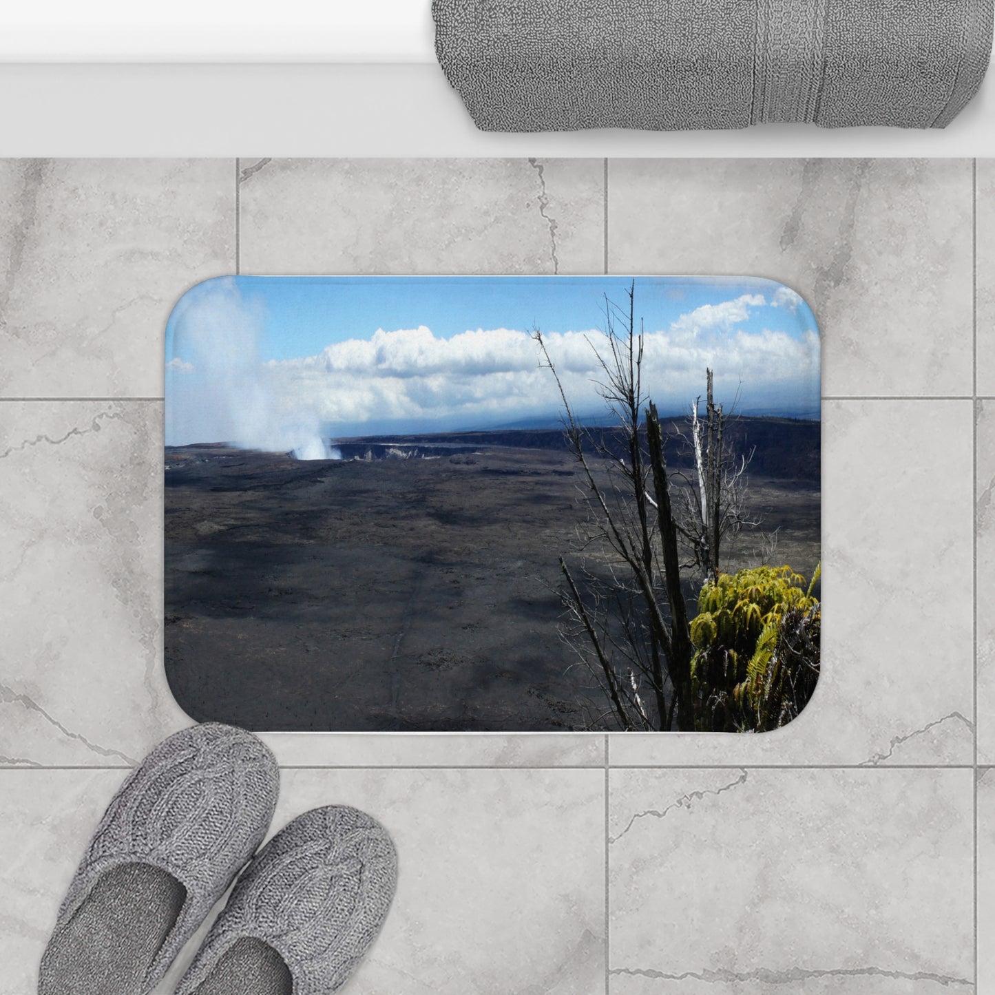 Rising to the Gods - Microfiber Bath Mat - Fry1Productions