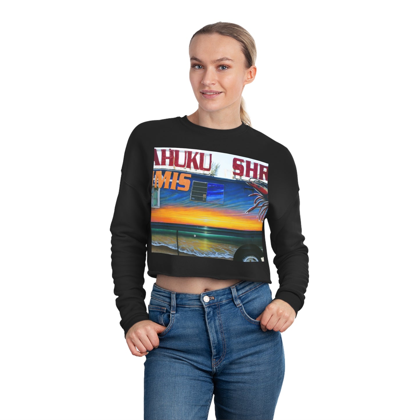 Fumis Aloha - Women's Cropped Sweatshirt - Fry1Productions