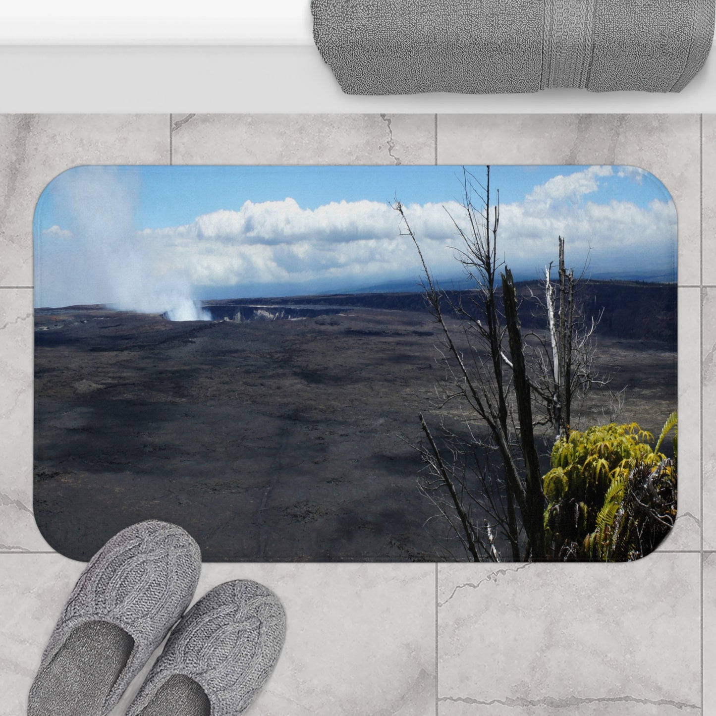 Rising to the Gods - Microfiber Bath Mat - Fry1Productions