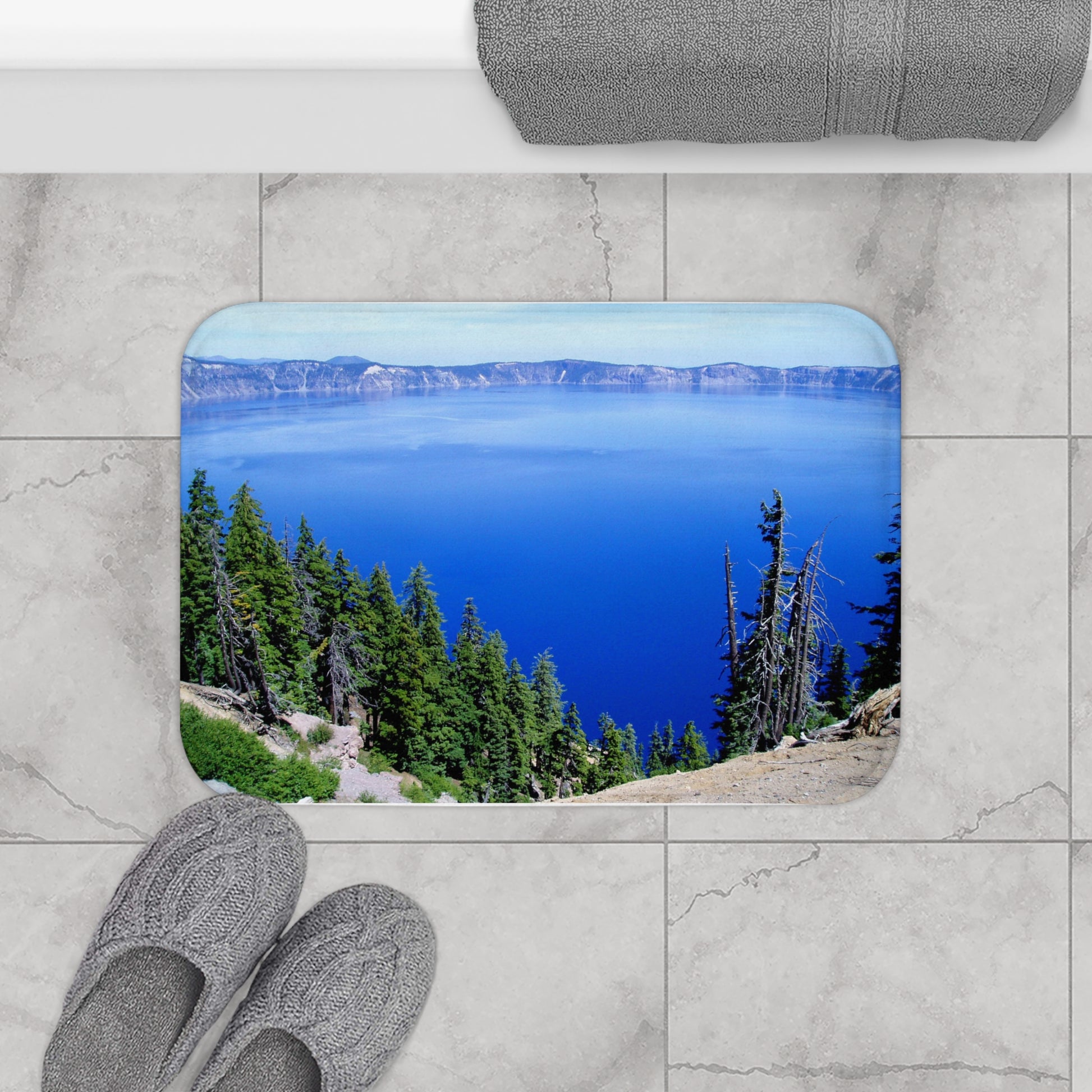 Deep Blue - Microfiber Bath Mat - Fry1Productions