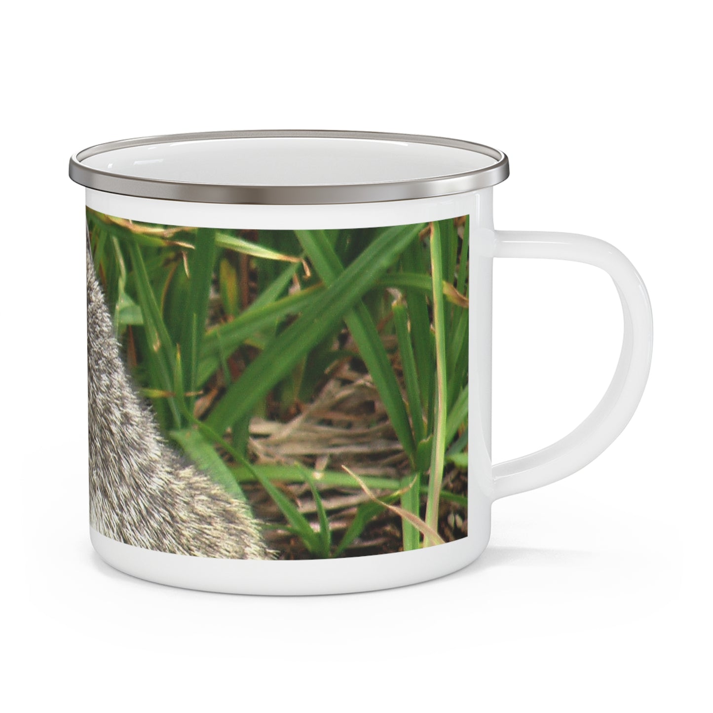 Inquisitive Stare - Enamel Camping Mug 12oz