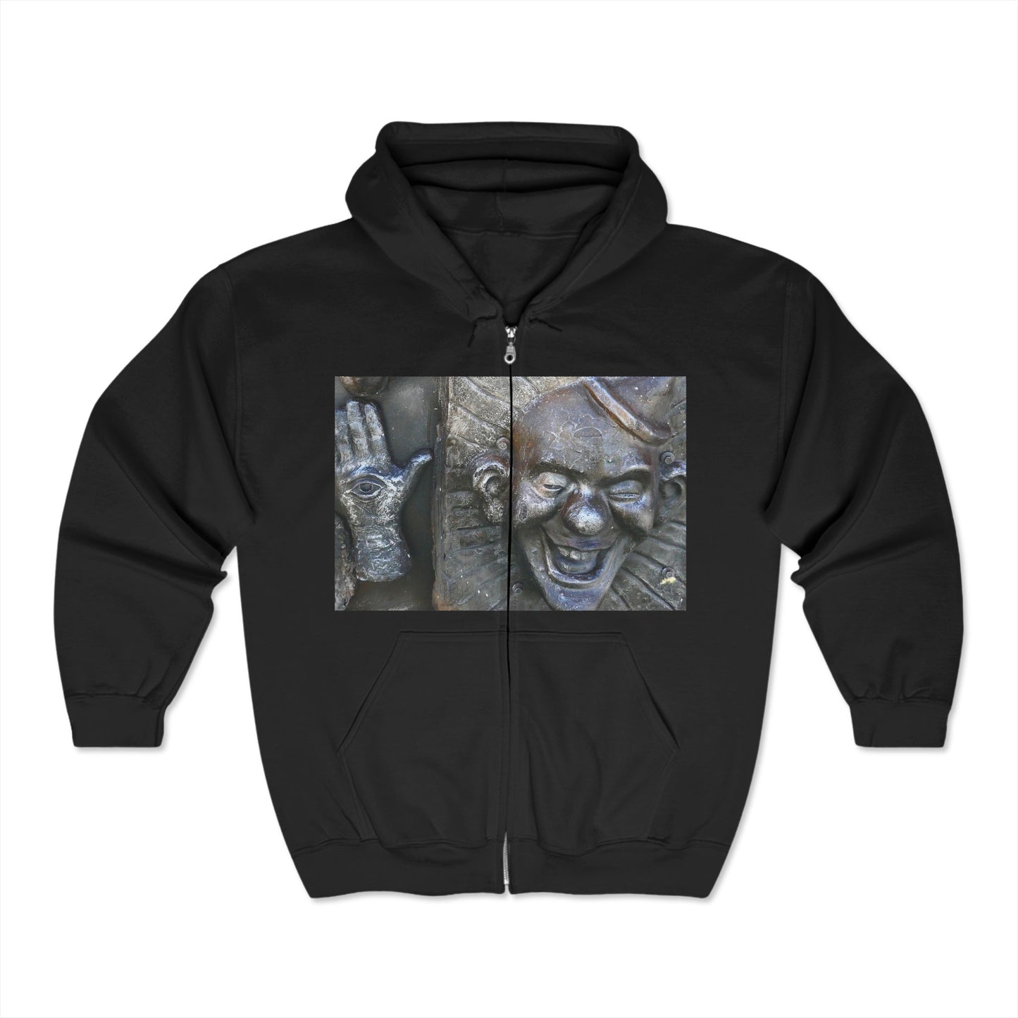 Cosmic Laughter - Unisex Full Zip Hooded Sweatshirt
