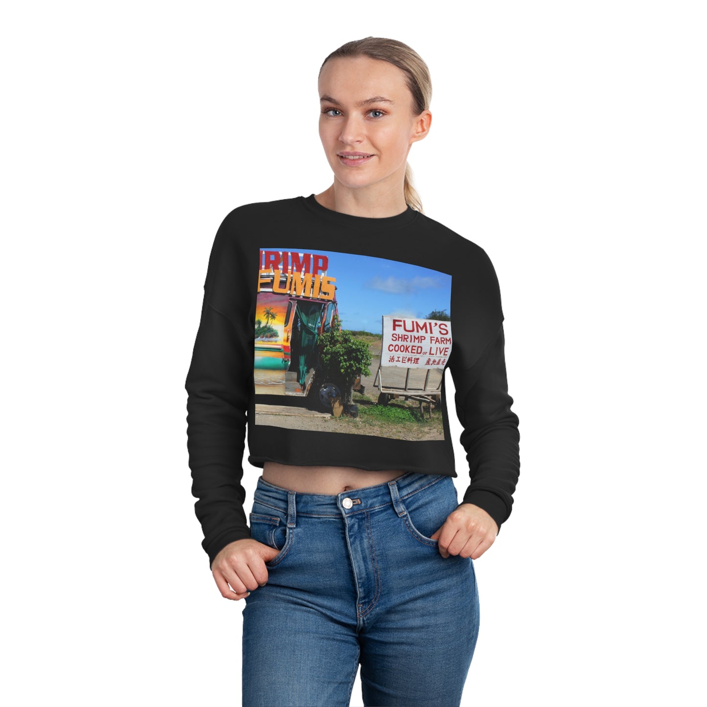 Kaulana Delights - Women's Cropped Sweatshirt - Fry1Productions