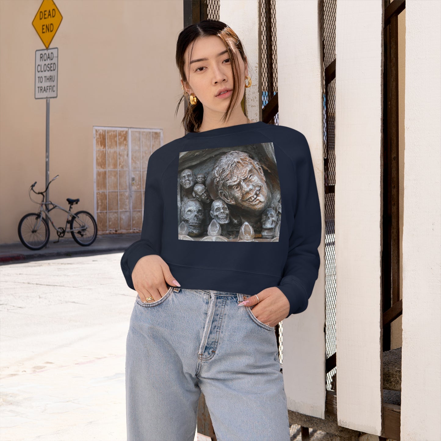 Waiting For The King - Women's Cropped Fleece Pullover - Fry1Productions