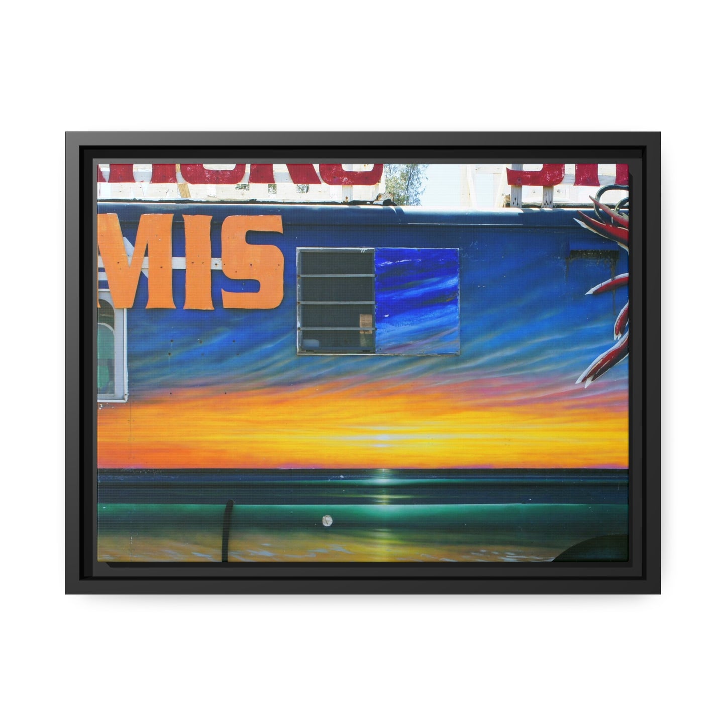 Fumis Aloha - Matte Canvas, Black Frame - Fry1Productions