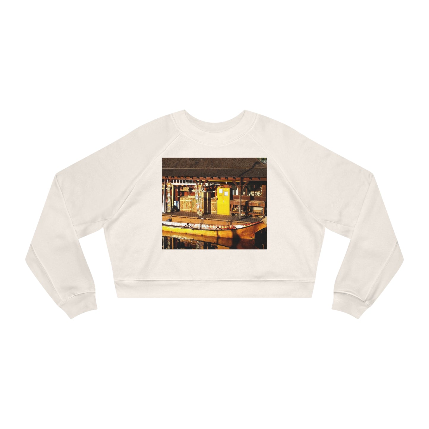 Qil' Bid Awe - Women's Cropped Fleece Pullover - Fry1Productions