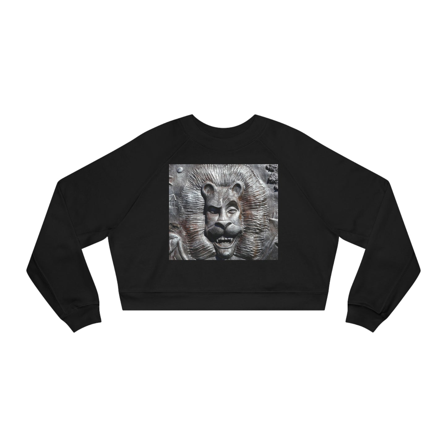 Lion's Friends Forever - Women's Cropped Fleece Pullover - Fry1Productions