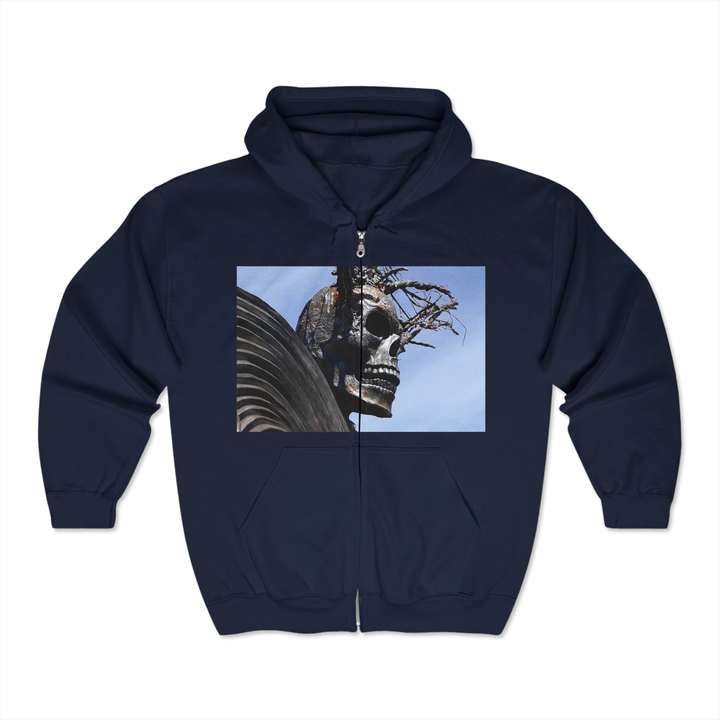 Skull Warrior - Unisex Full Zip Hooded Sweatshirt