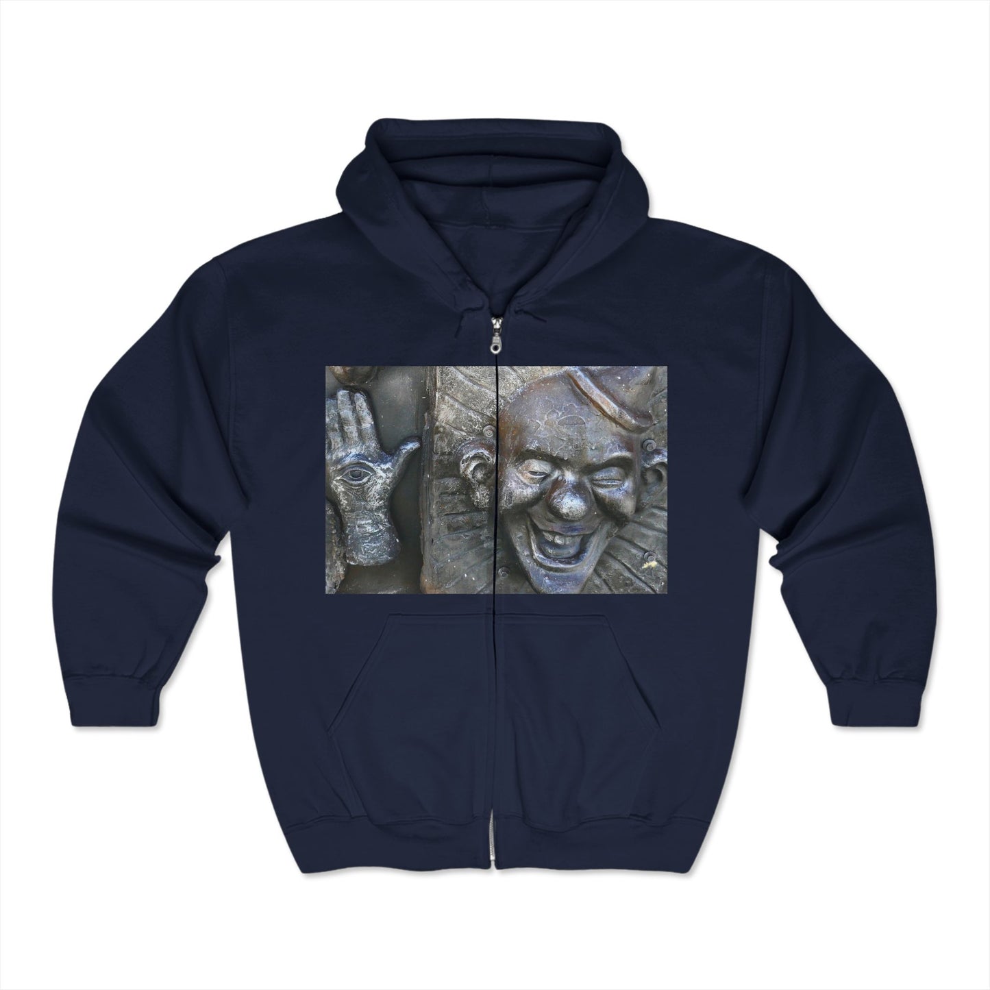 Cosmic Laughter - Unisex Full Zip Hooded Sweatshirt