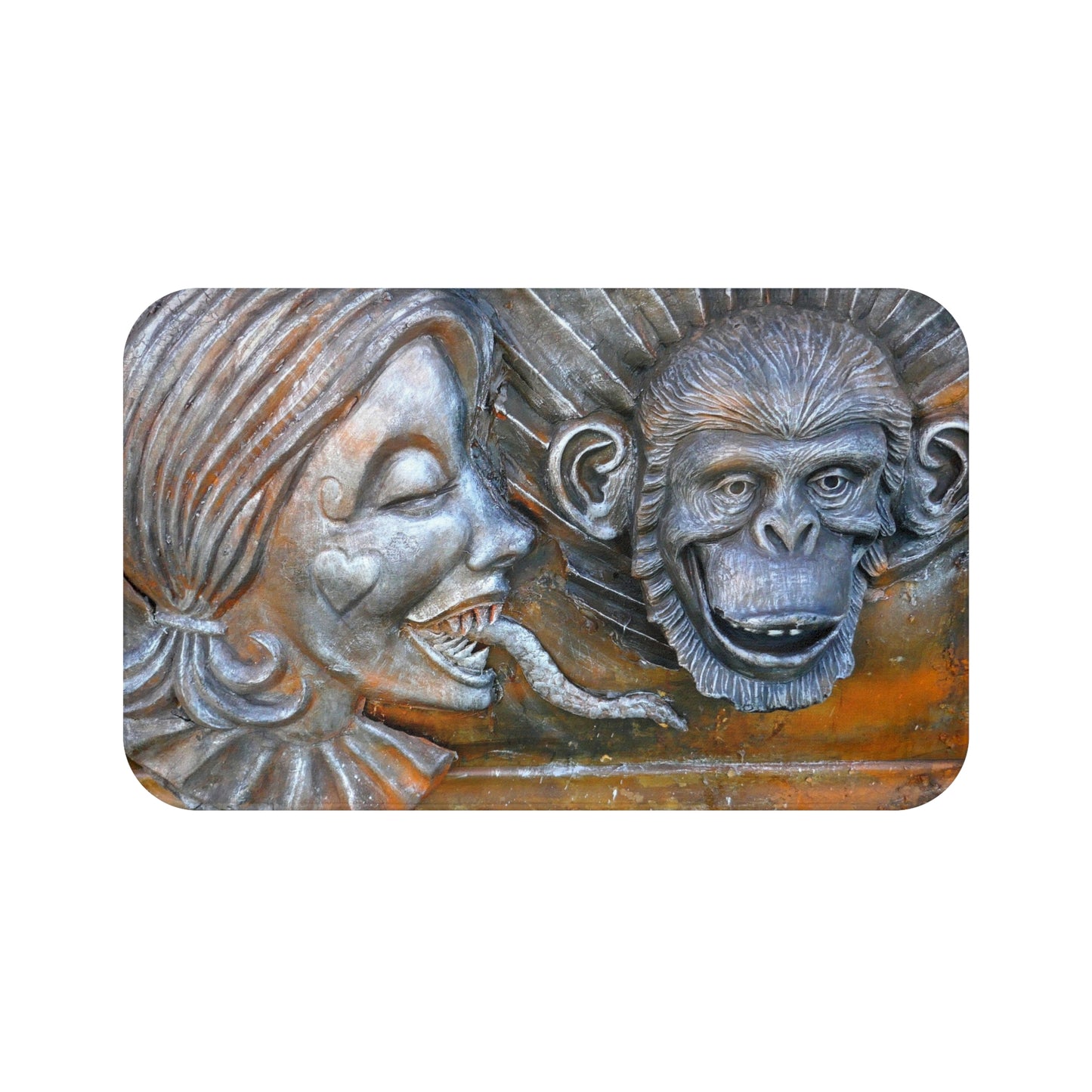 Snakily Speaking - Microfiber Bath Mat - Fry1Productions