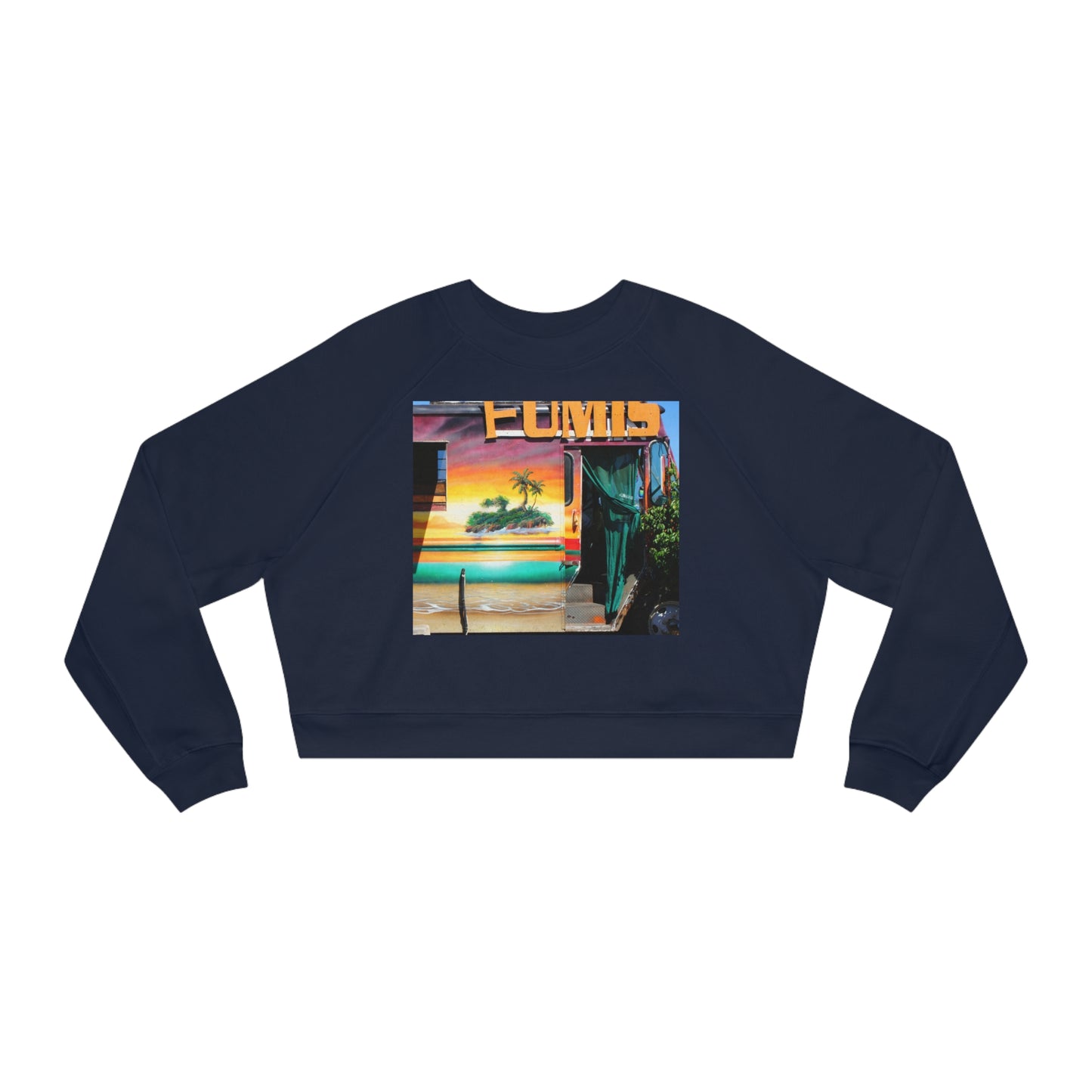 Island love - Women's Cropped Fleece Pullover - Fry1Productions