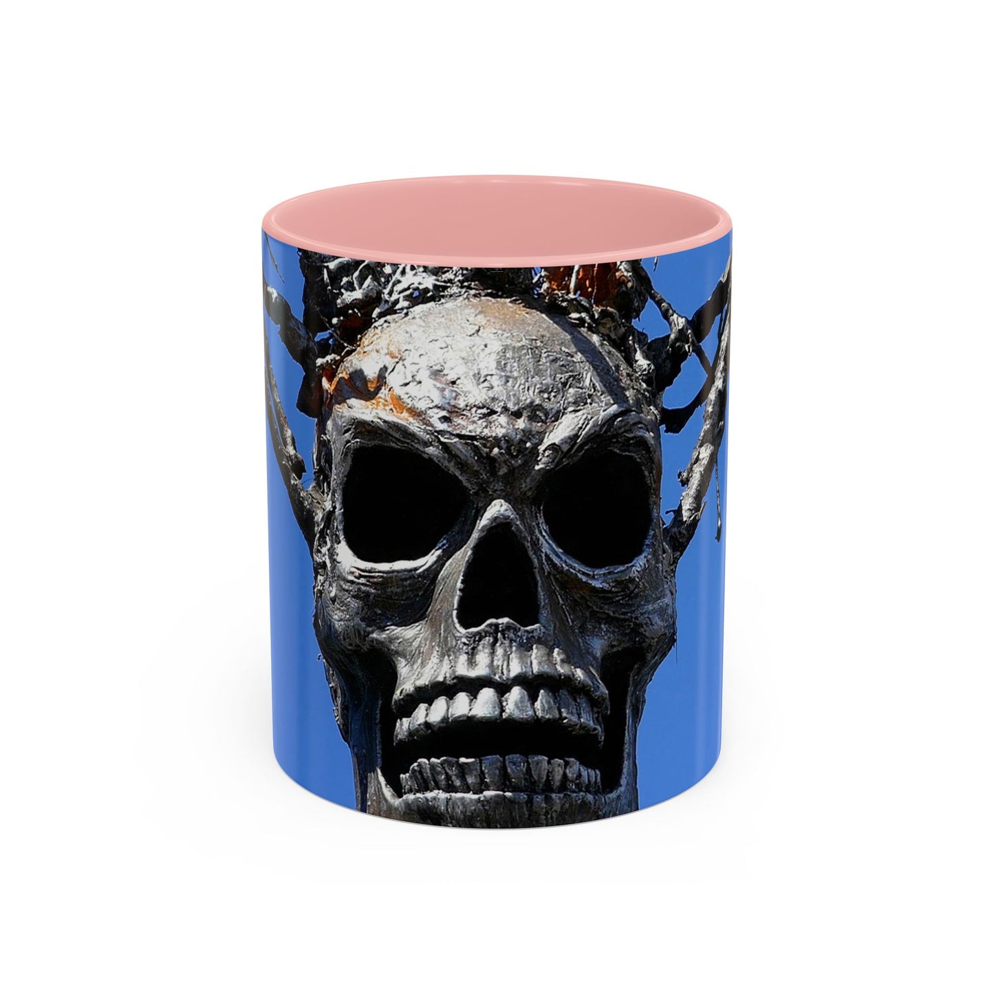 Skull Warrior Stare - Accent Coffee Mug (11, 15oz)