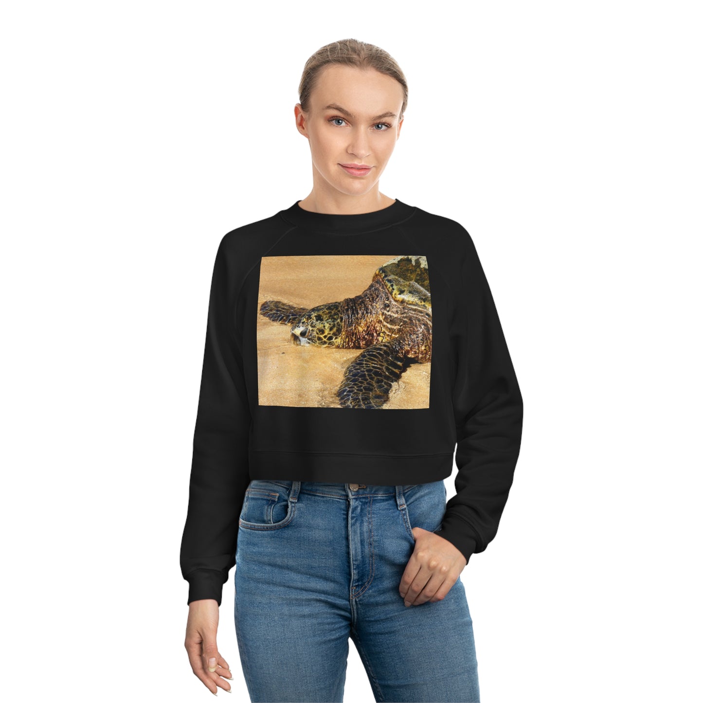 Glistening Journey - Women's Cropped Fleece Pullover - Fry1Productions