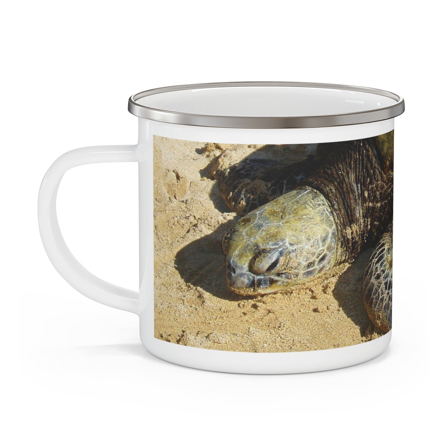 Sandy Turtle - Enamel Camping Mug 12oz