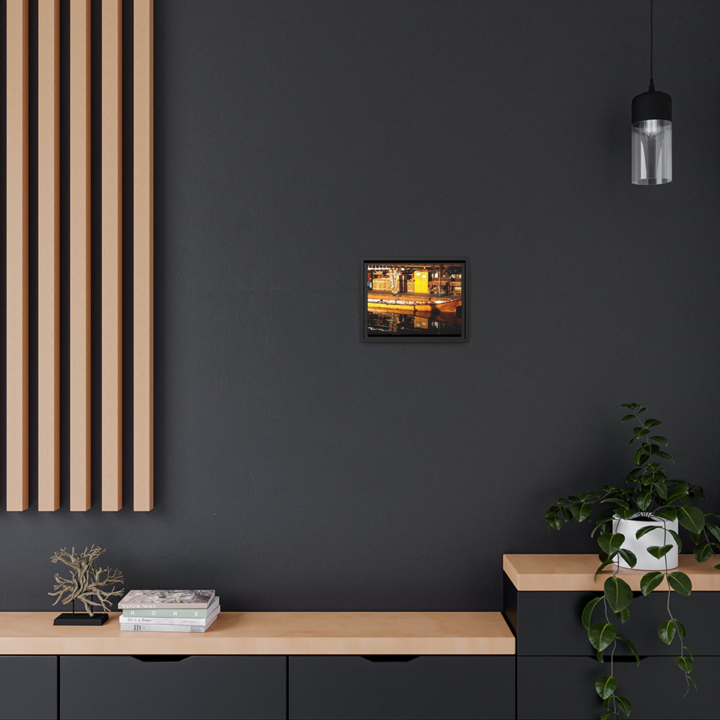Q'il'bid Awe - Matte Canvas, Black Frame - Fry1Productions