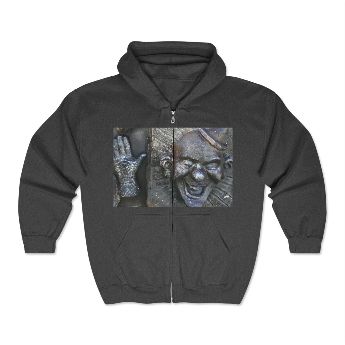 Cosmic Laughter - Unisex Full Zip Hooded Sweatshirt