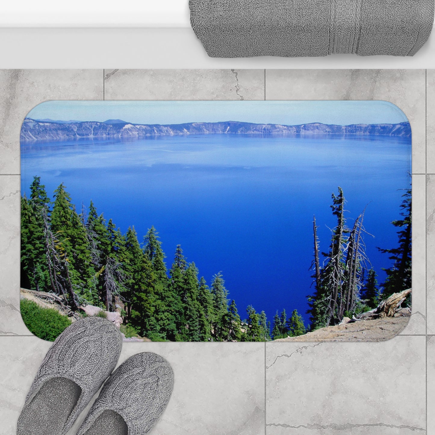 Deep Blue - Microfiber Bath Mat - Fry1Productions