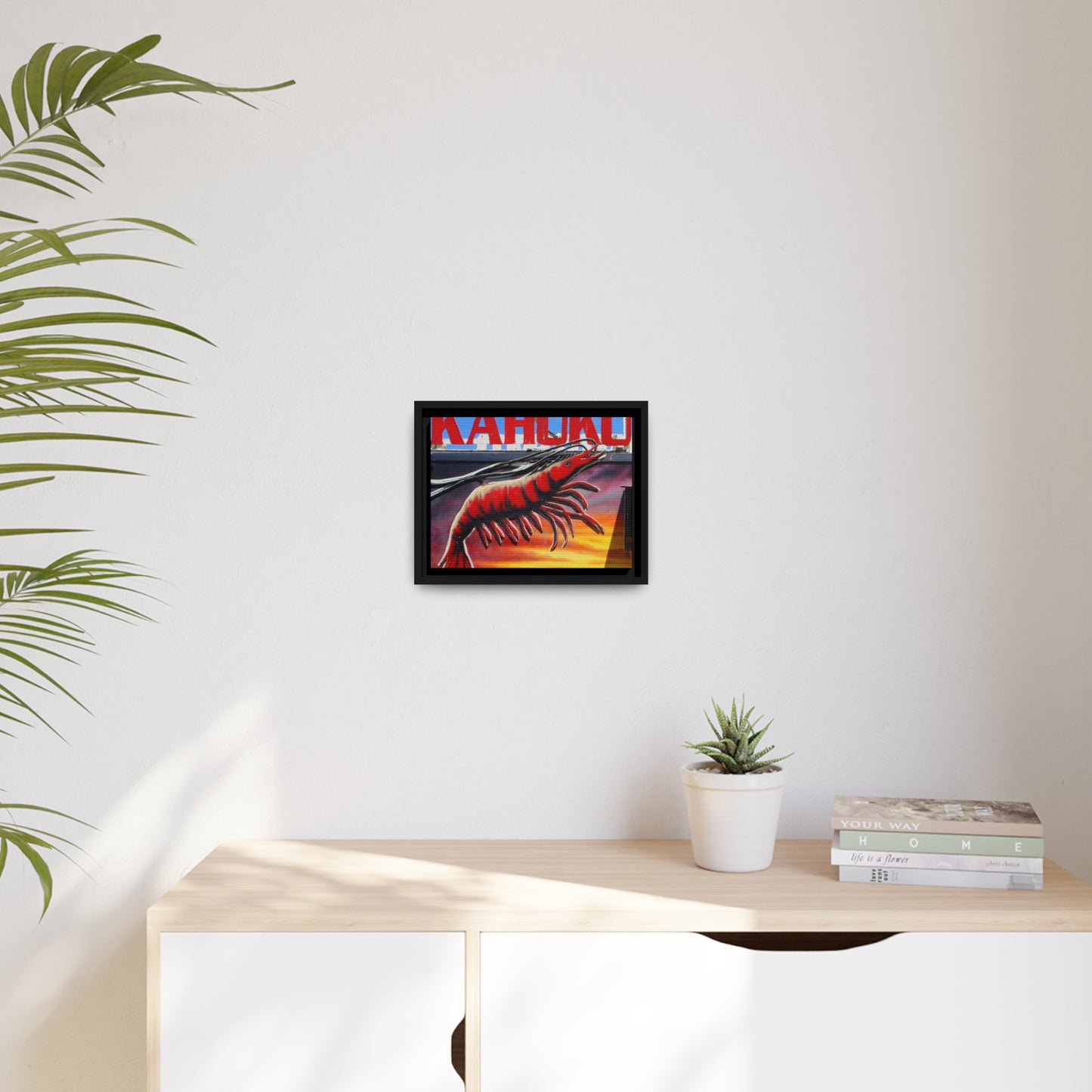 Kahuku Kai - Matte Canvas, Black Frame - Fry1Productions