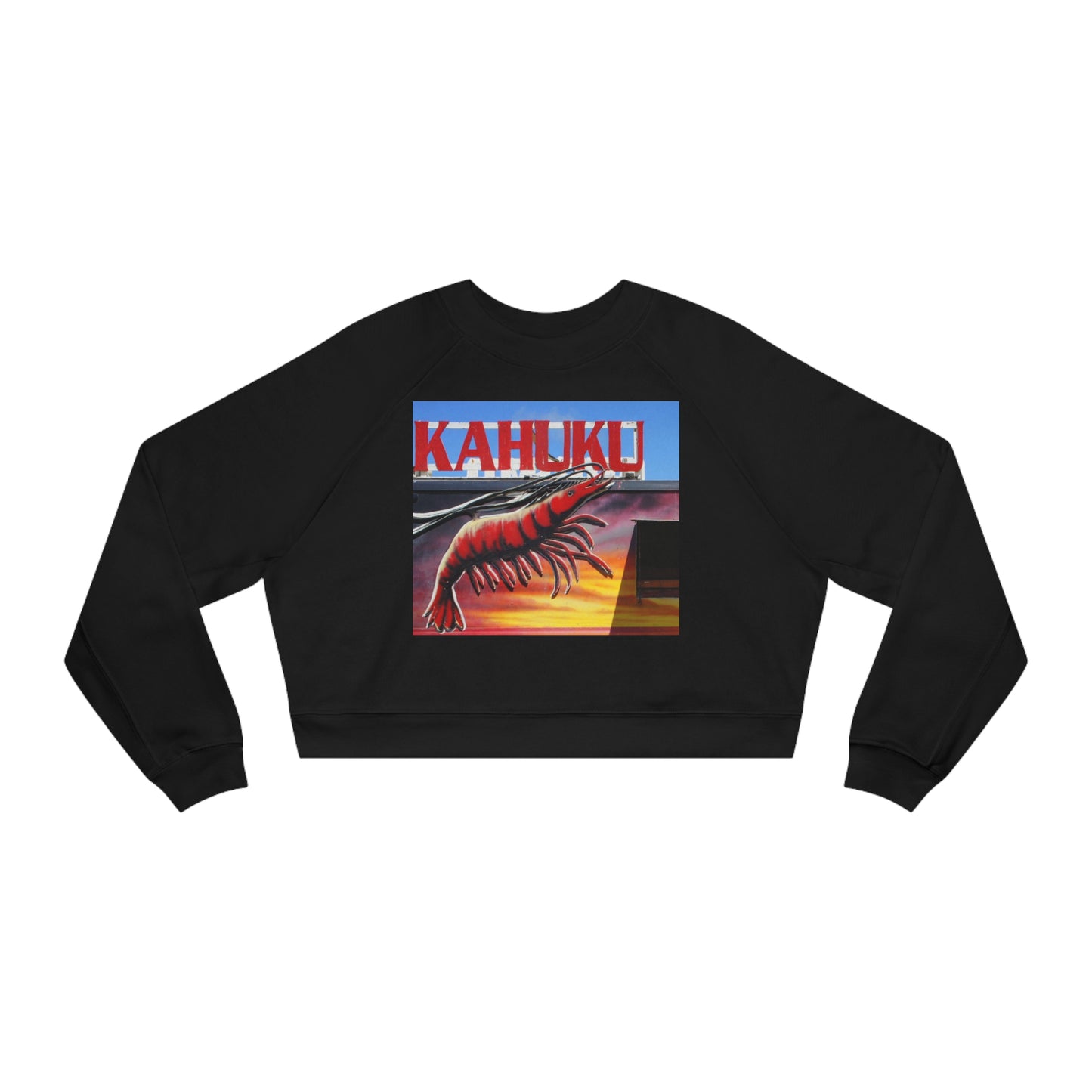 Kahuku Kai - Women's Cropped Fleece Pullover - Fry1Productions