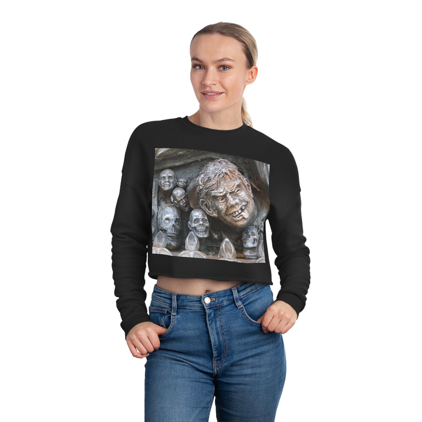 Waiting For The King - Women's Cropped Sweatshirt - Fry1Productions