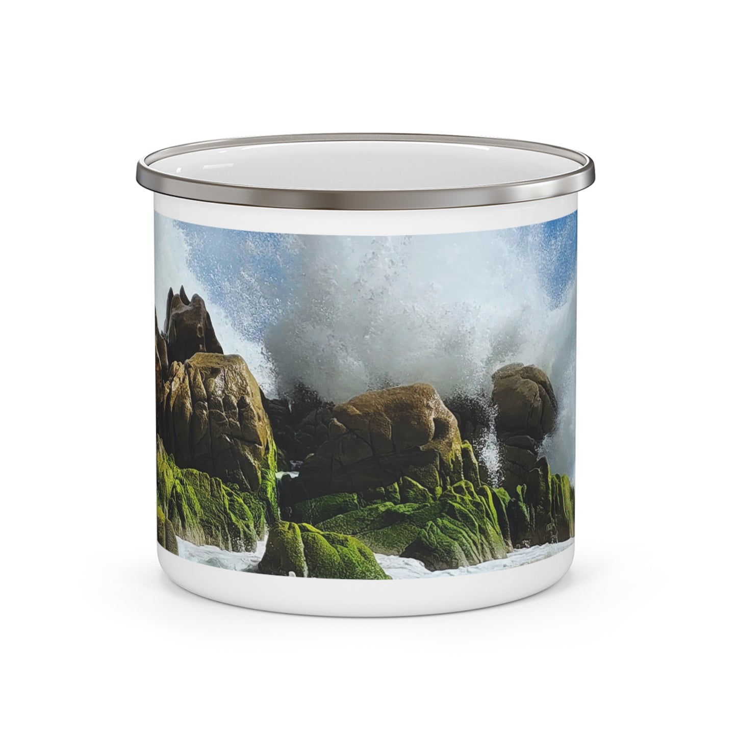 Divorce Beach - Enamel Camping Mug 12oz