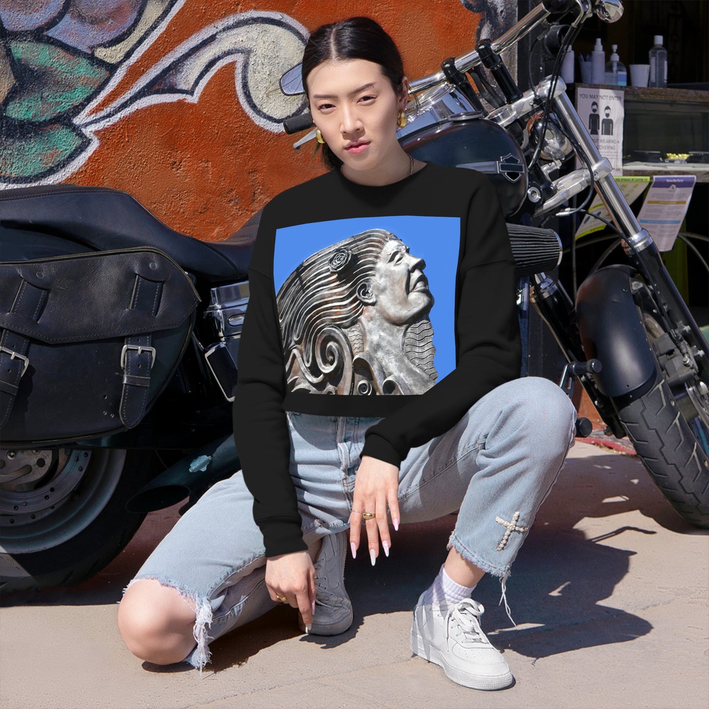 Nymph Beauty - Women's Cropped Sweatshirt - Fry1Productions