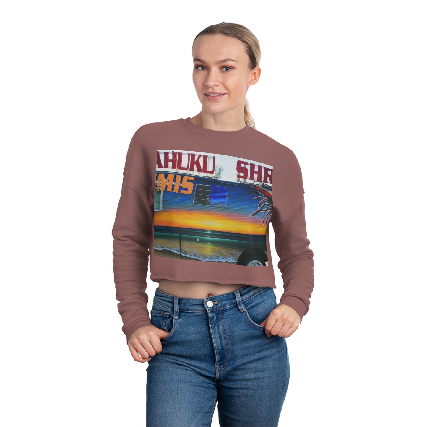 Fumis Aloha - Women's Cropped Sweatshirt - Fry1Productions