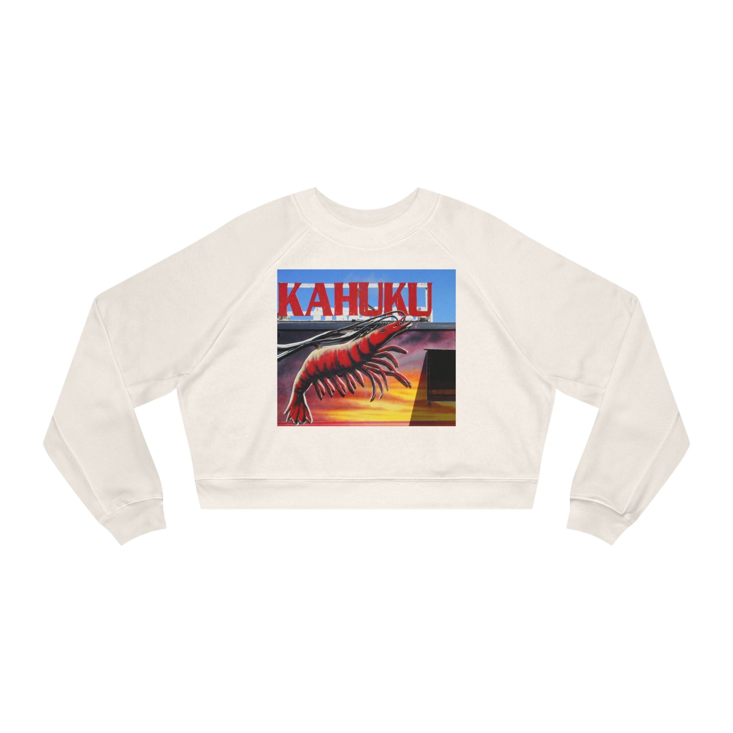 Kahuku Kai - Women's Cropped Fleece Pullover - Fry1Productions