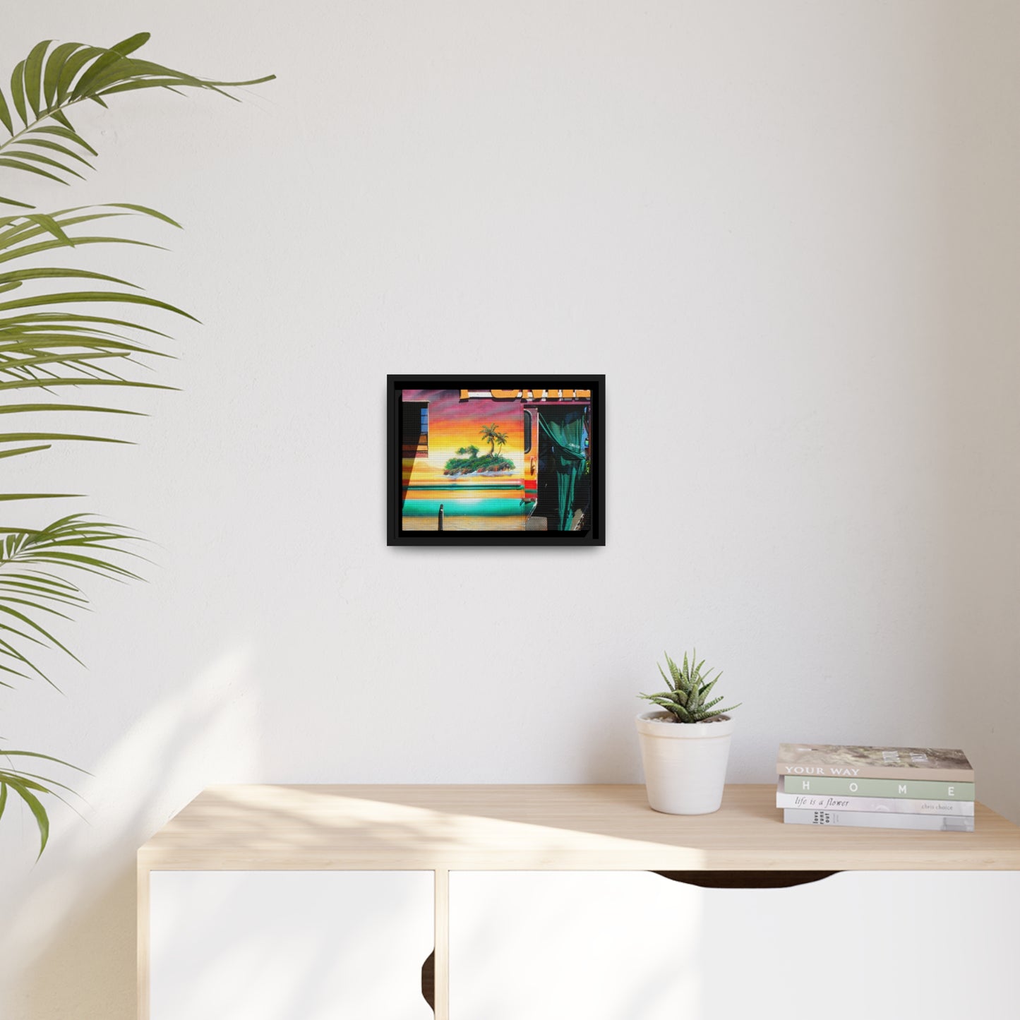 Island Love - Matte Canvas, Black Frame - Fry1Productions