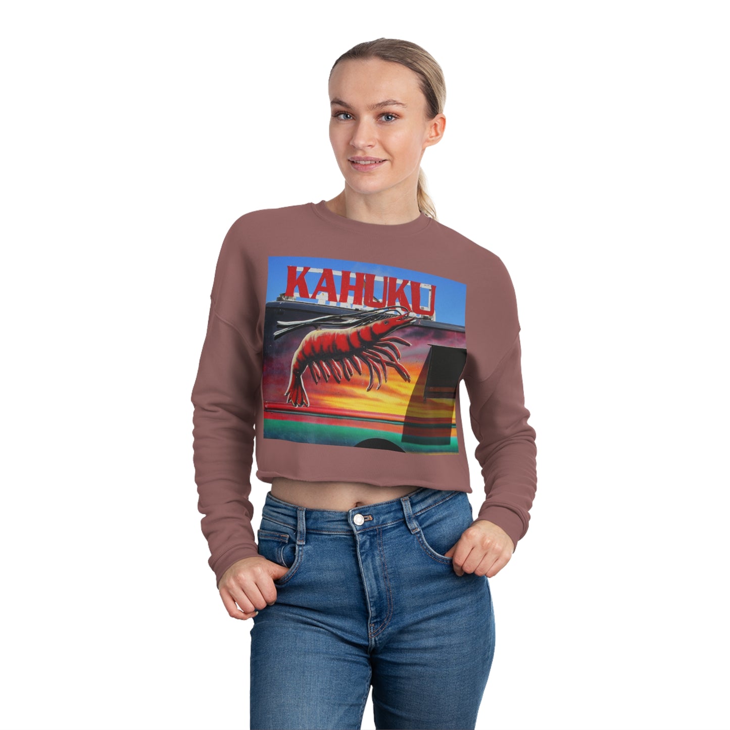 Kahuku Kai - Women's Cropped Sweatshirt - Fry1Productions