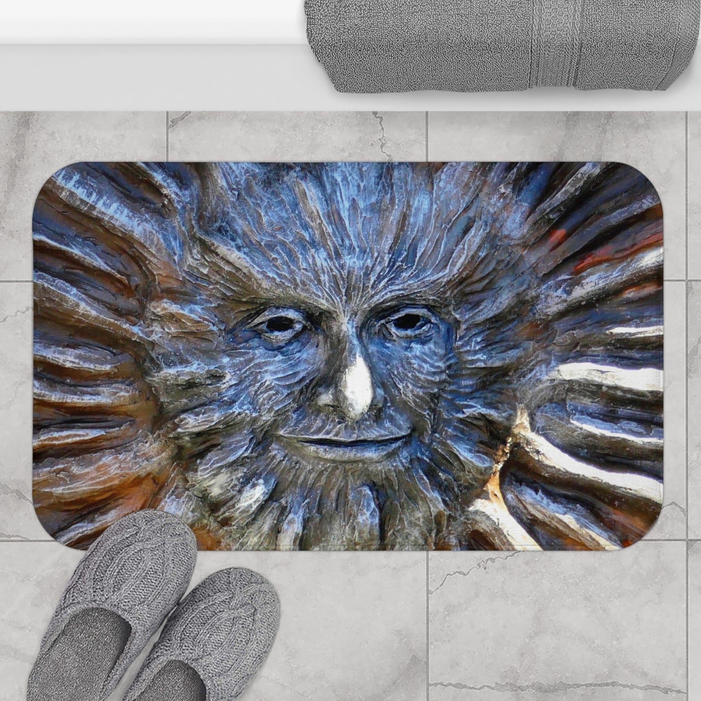 Sun God - Microfiber Bath Mat - Fry1Productions