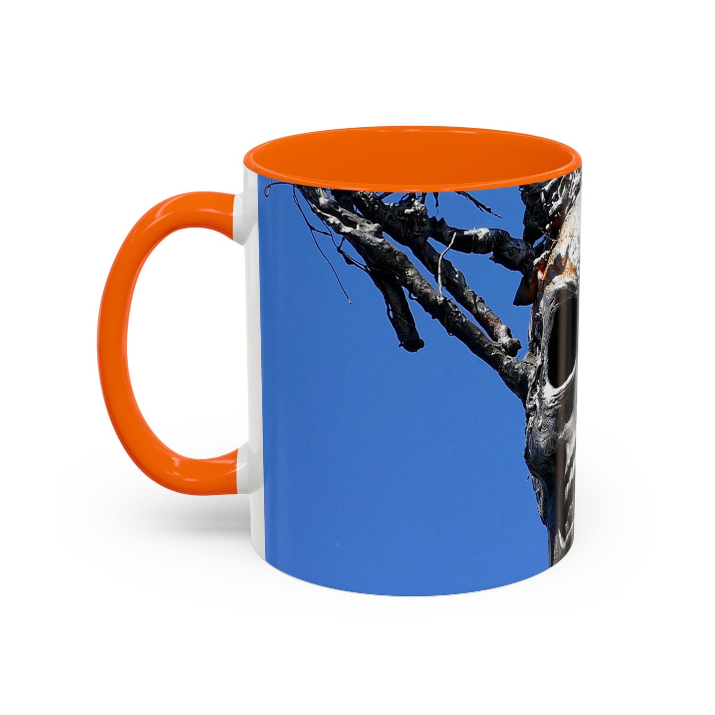 Skull Warrior Stare - Accent Coffee Mug (11, 15oz)
