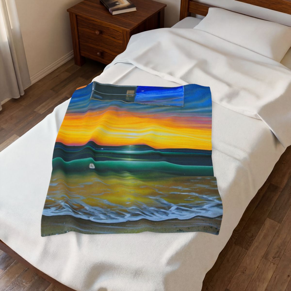 Fumis Aloha - Velveteen Plush Blanket ( 30"x40", 50"x60", 60"x80" )