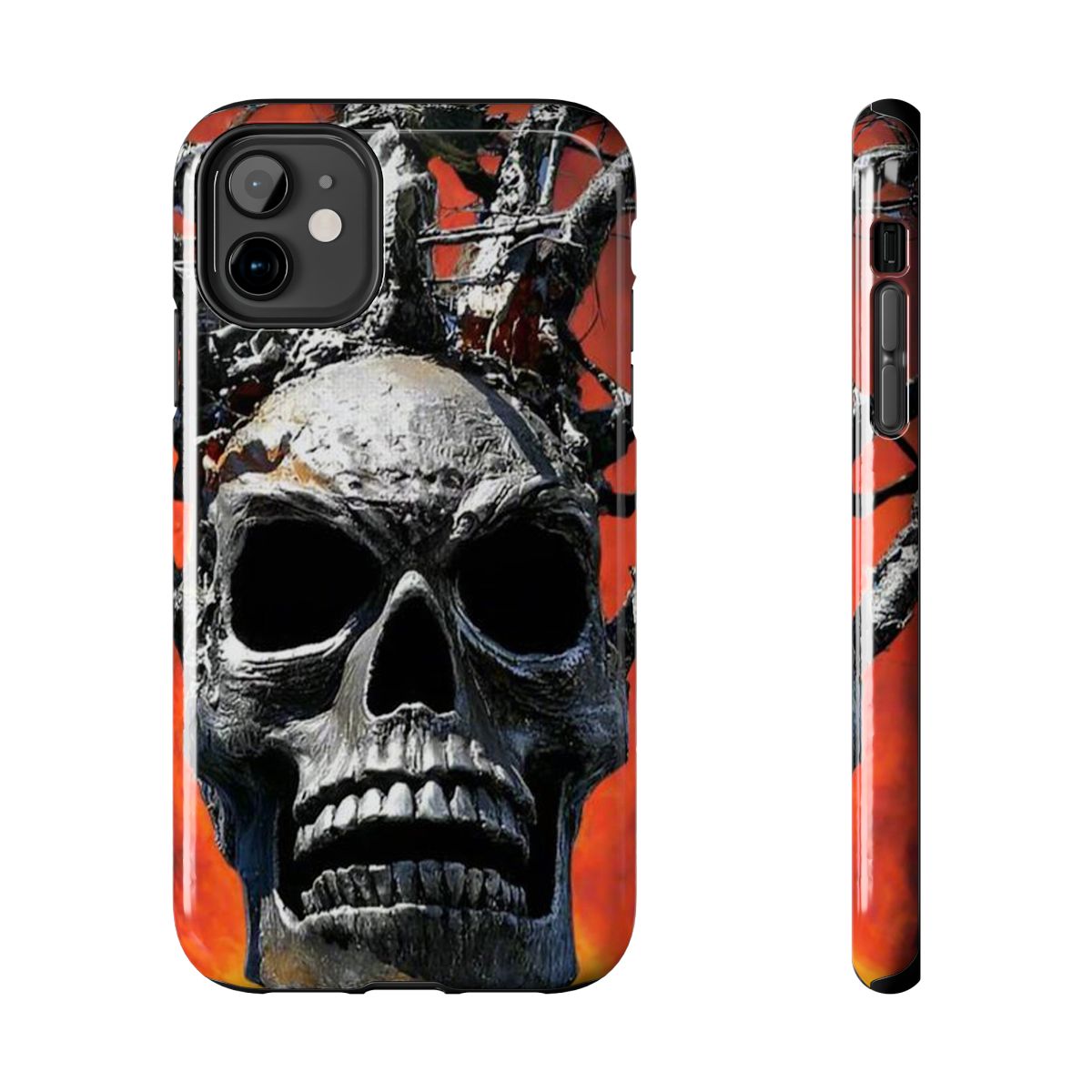 Skull Warrior Inferno Stare (v2) - Tough Phone Cases