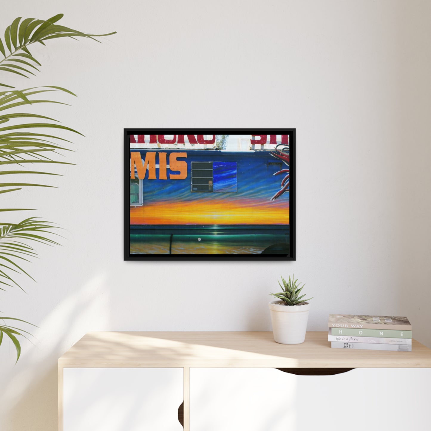 Fumis Aloha - Matte Canvas, Black Frame - Fry1Productions
